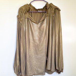 Cato Plus Size Gold Blouse